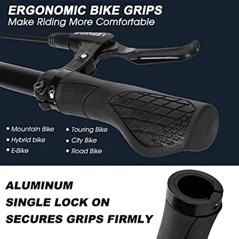 Alloy and Rubber Bike Grips -  - Commuting On Mountain Bike บทวิจารณ์และราคา