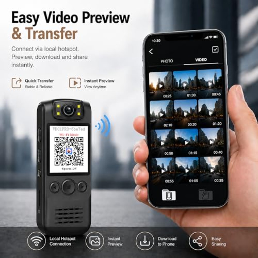 4K Body Camera for Work Cyclin - Cycling To Work บทวิจารณ์และราคา