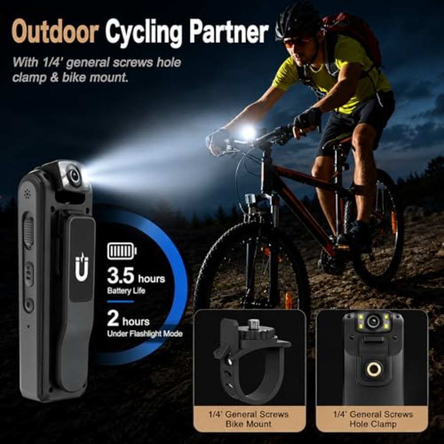 4K Body Camera for Work Cyclin - Cycling To Work บทวิจารณ์และราคา