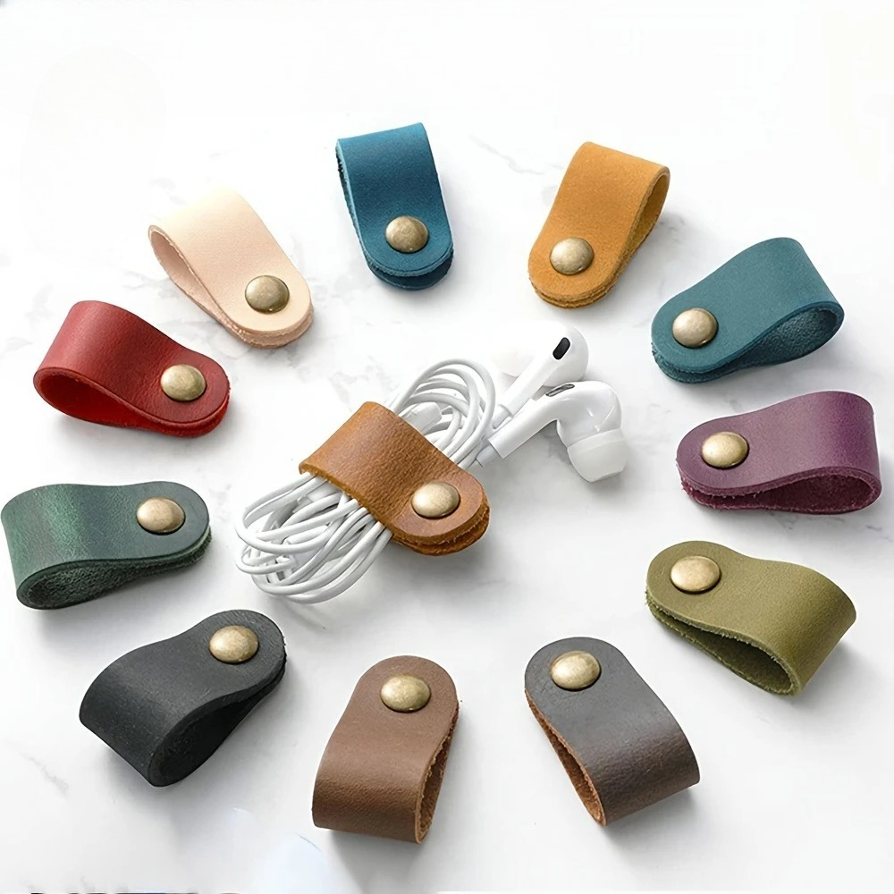 2/5/10pcs random color PU Leat - Cable Lock Flexible บทวิจารณ์และราคา