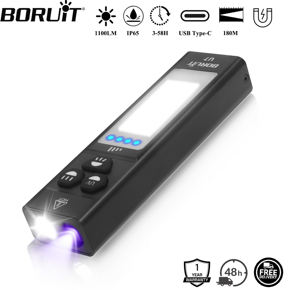 BORUiT U7 UV LED EDC Flashligh - Cycling To Work บทวิจารณ์และราคา