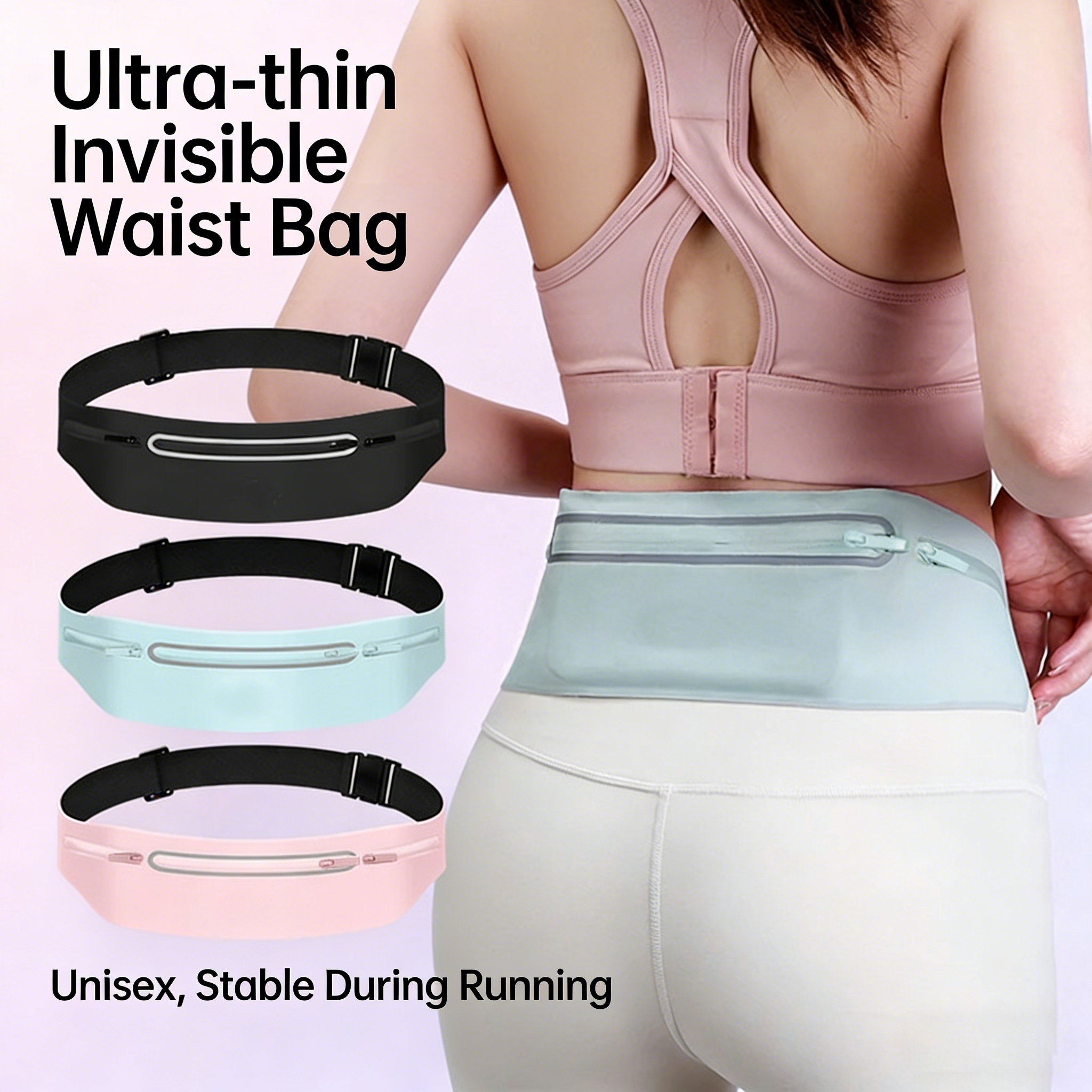 Running Belt Waist Bag Sports  - Cycling Commuter Backpack Waterproof บทวิจารณ์และราคา