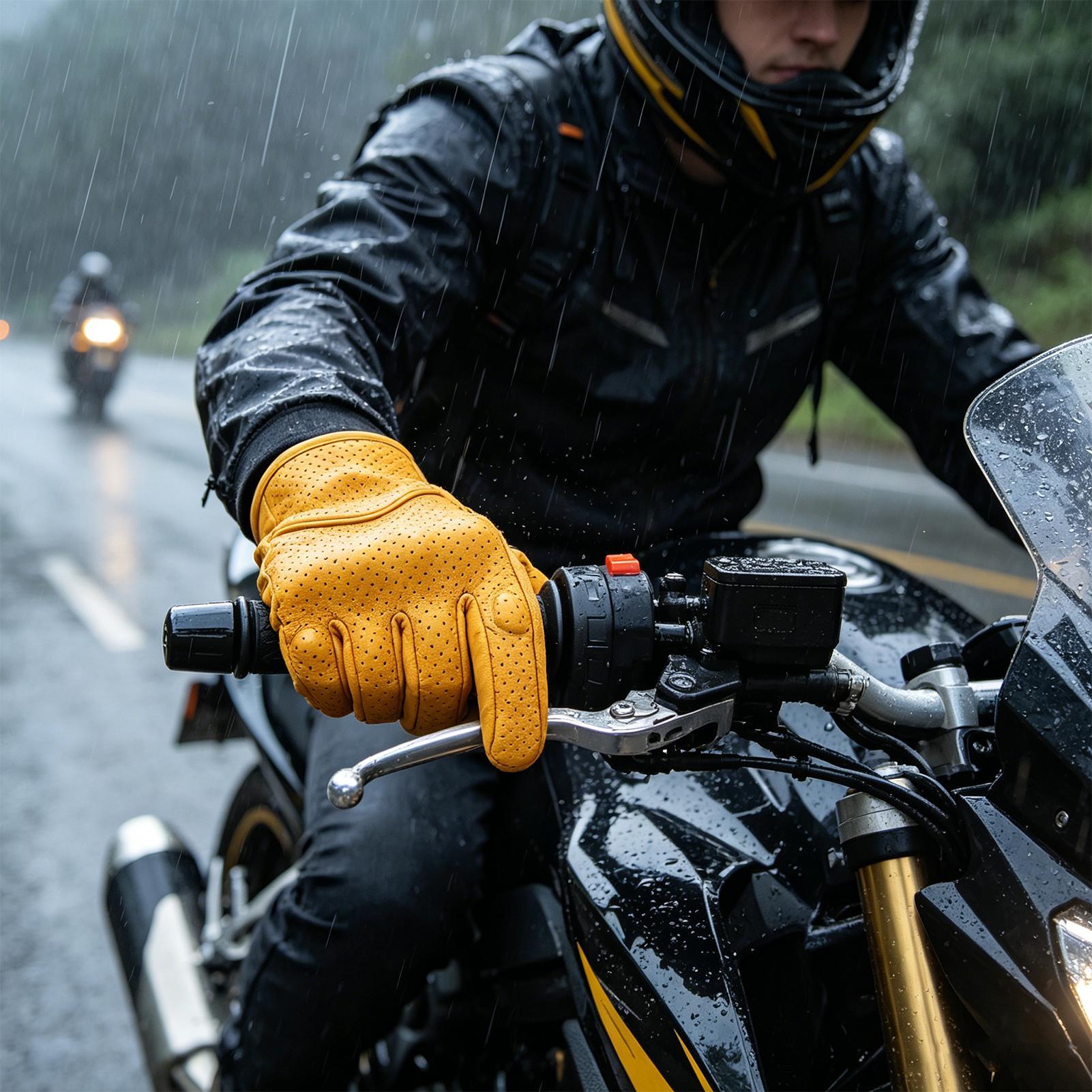 Motorcycle Retro Gloves Breath - Cycling In City บทวิจารณ์และราคา