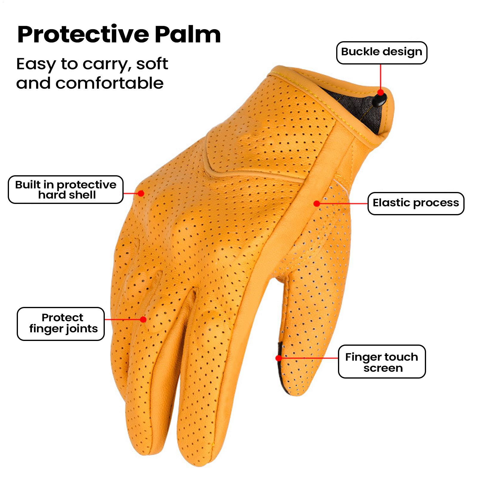 Motorcycle Retro Gloves Breath - Cycling In City บทวิจารณ์และราคา