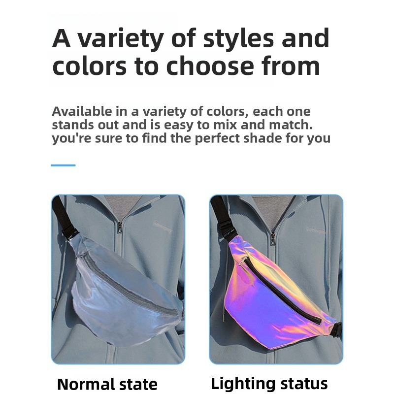 Reflective Crossbody Bag Multi - Cycling Commute Bag บทวิจารณ์และราคา