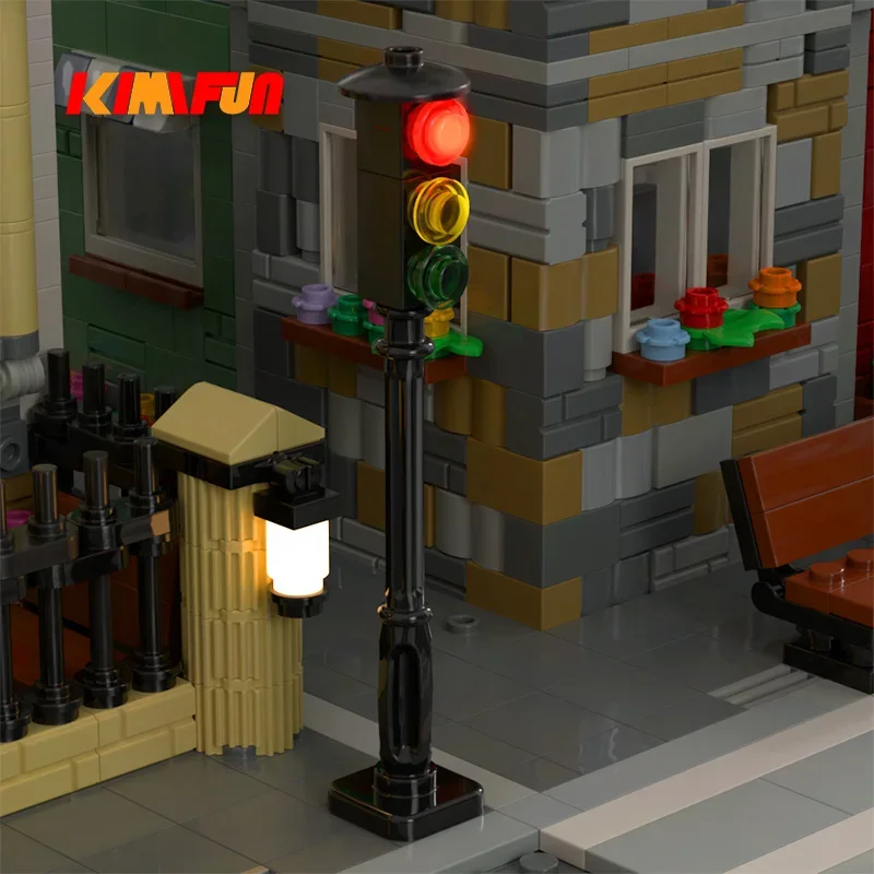 1pcs LED MOC Street Automatic  - Cycling In City บทวิจารณ์และราคา