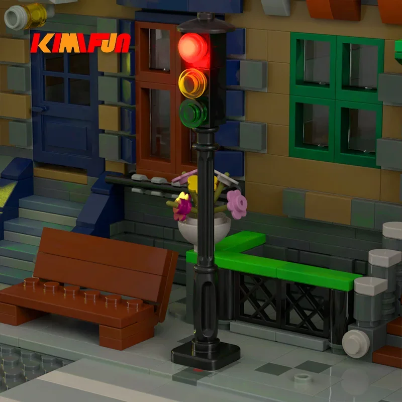1pcs LED MOC Street Automatic  - Cycling In City บทวิจารณ์และราคา