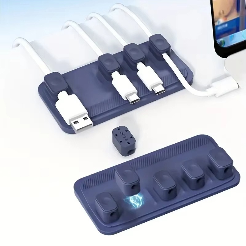Self-adhesive Silicone Magneti - Cable Lock Flexible บทวิจารณ์และราคา