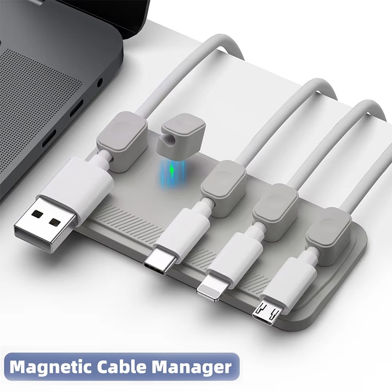 Self-adhesive Silicone Magneti - Cable Lock Flexible บทวิจารณ์และราคา