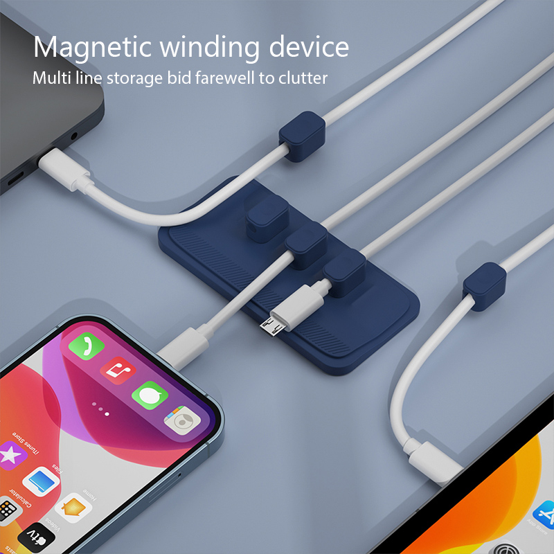 Self-adhesive Silicone Magneti - Cable Lock Flexible บทวิจารณ์และราคา
