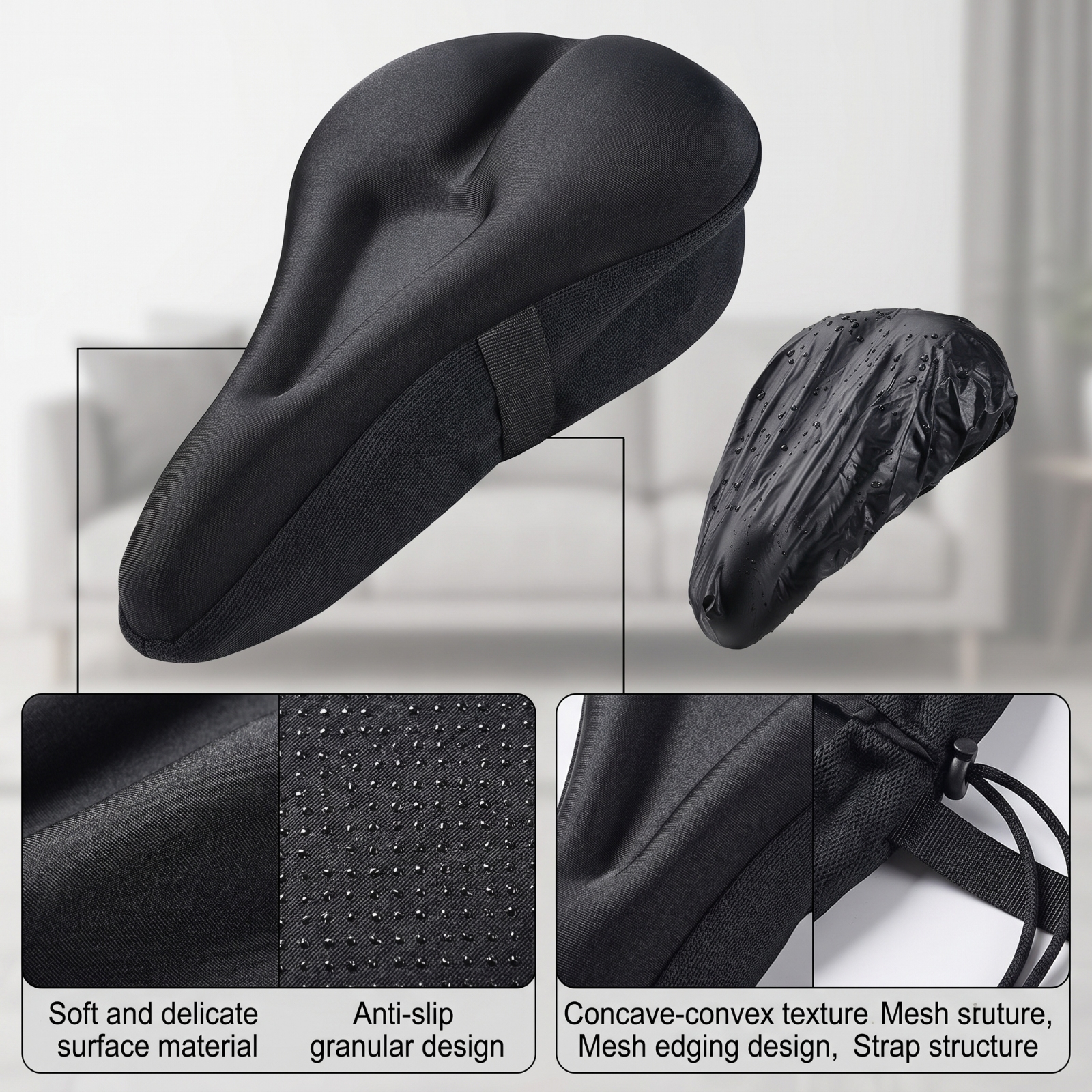 Cycle Seat Cushion Compatible  - Cycling Commute Rain บทวิจารณ์และราคา