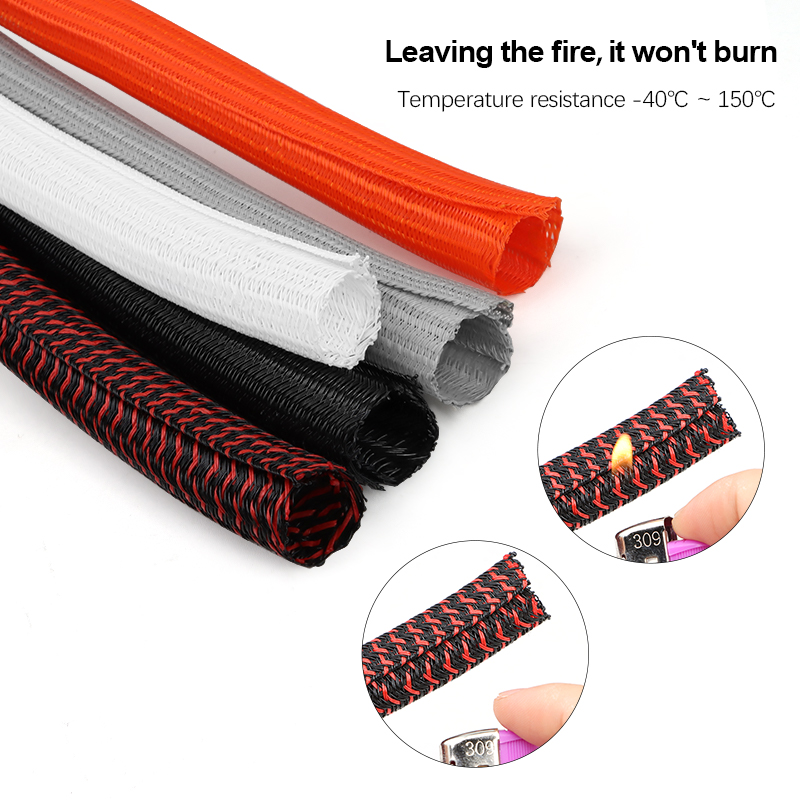 3/5/10m PET Cable Sleeve Self- - Cable Lock Flexible บทวิจารณ์และราคา