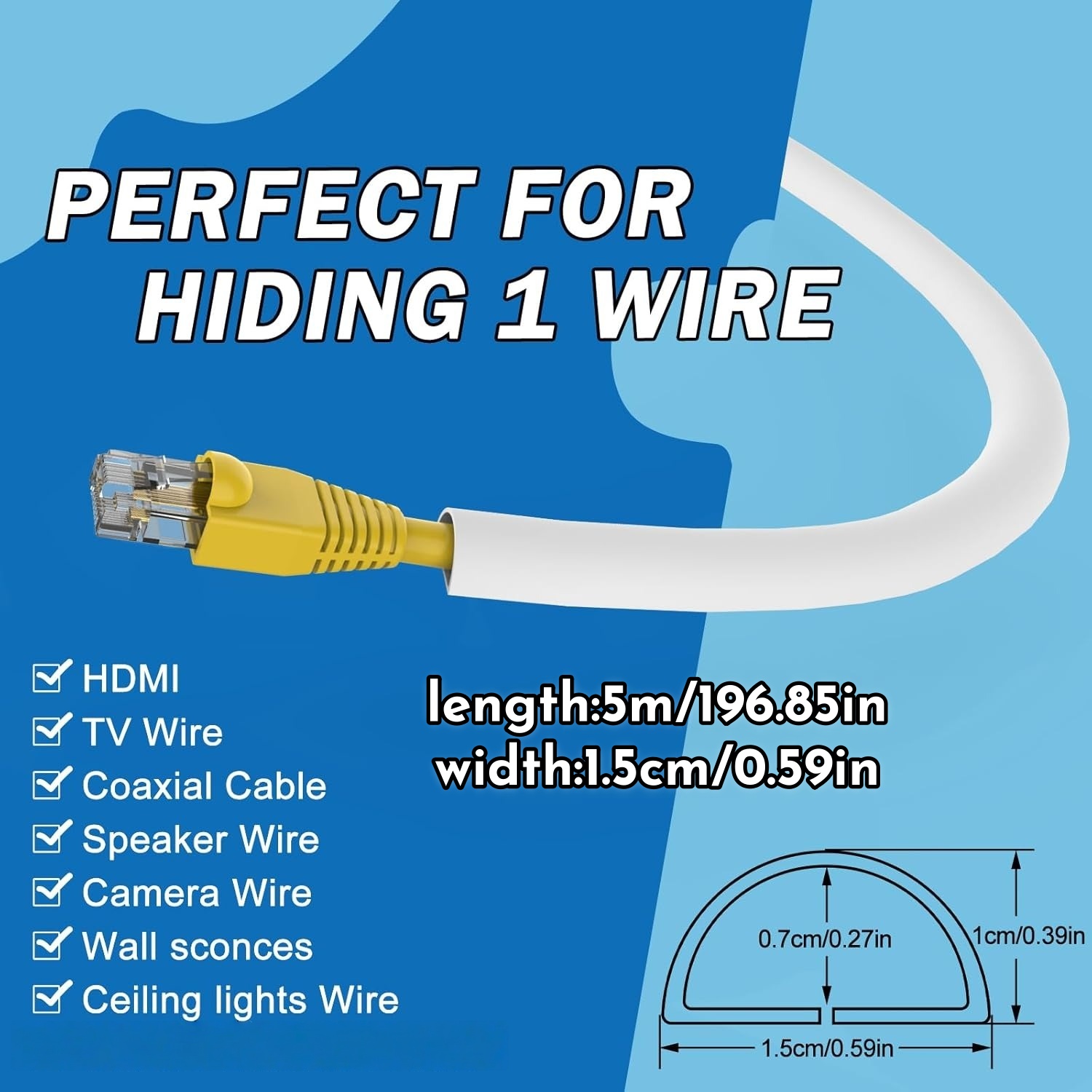 1PC 1/3/5m Flexible floor cabl - Cable Lock Flexible บทวิจารณ์และราคา