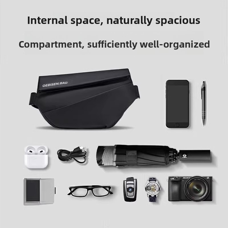 Magnetic Buckle Men Crossbody  - Cycling Commute Bag บทวิจารณ์และราคา