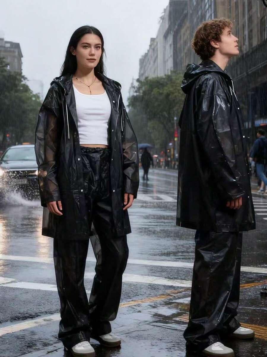 2pcs Unisex full-body rain sui - Cycling Commute Rain บทวิจารณ์และราคา