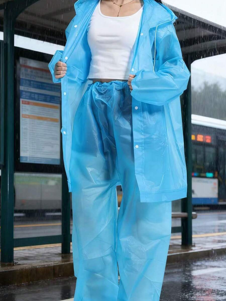 2pcs Unisex full-body rain sui - Cycling Commute Rain บทวิจารณ์และราคา