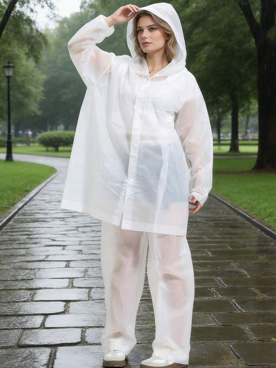 2pcs Unisex full-body rain sui - Cycling Commute Rain บทวิจารณ์และราคา